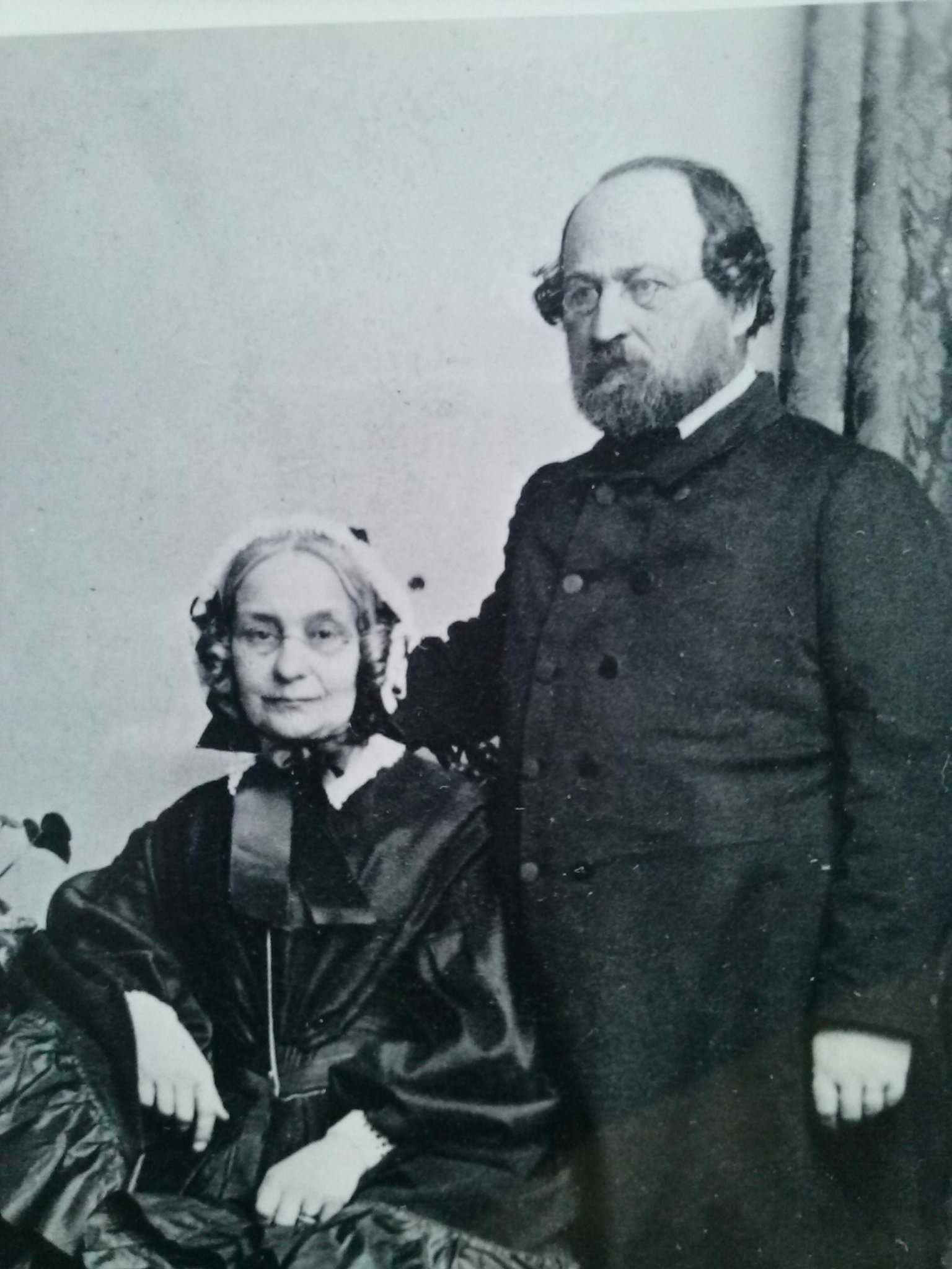 Doctor of Medicine Bernhard August K&auml;hler and his second wife, Marianne Sophie Amalie (Helmuth) K&auml;hler